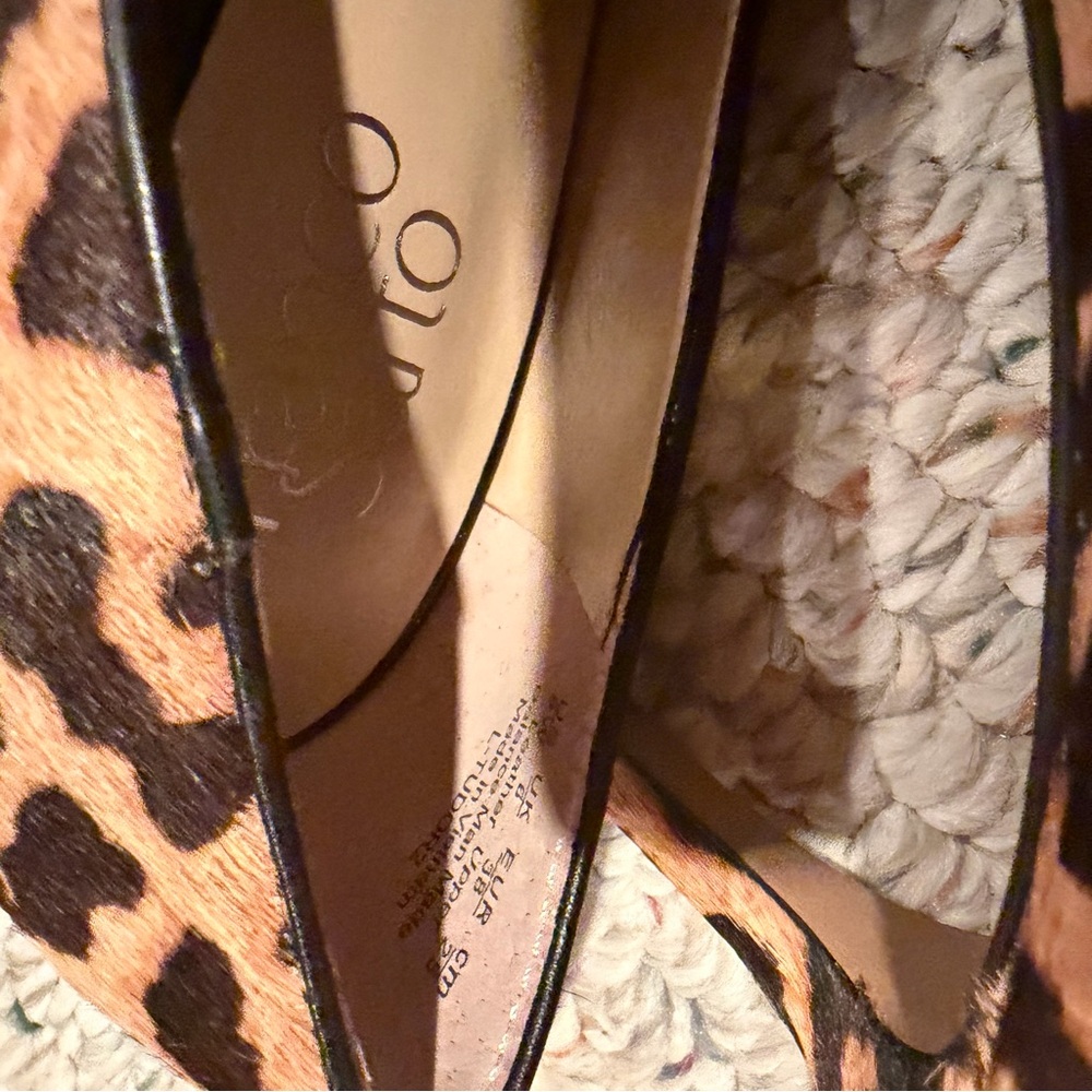 Franco Sarto Leopard Print Heels - Picture 5 of 7